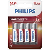 Resim Philips LR6 Power Alkalin AA Kalem Pil 4'lü Philips