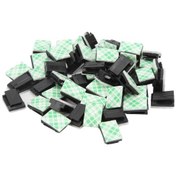 Resim Wezone Nylon Siyah Otomobil Kablo Sabitleyici Klipsleri, Delme Yok 50 Adet/set, 2.5mm Kabellere Uygun, Isı Ve Asit Dayanıklı, Oda Düzenleyici Aksesuarı 