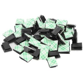 Resim Wezone Nylon Siyah Otomobil Kablo Sabitleyici Klipsleri, Delme Yok 50 Adet/set, 2.5mm Kabellere Uygun, Isı Ve Asit Dayanıklı, Oda Düzenleyici Aksesuarı 