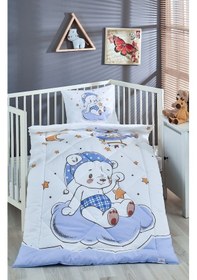 Resim Komfort Home V30 %100 Pamuklu Silikon Elyaf Bebek Yorgan Seti 