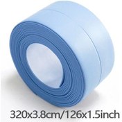 Resim Fochsia Mavi 320x3.8cm Pvc Su Yalıtım Bandı, Kendinden Yapışkanlı Lavoba Ocak Dolgu Şeridi 