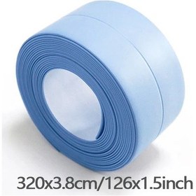 Resim Fochsia Mavi 320x3.8cm Pvc Su Yalıtım Bandı, Kendinden Yapışkanlı Lavoba Ocak Dolgu Şeridi 