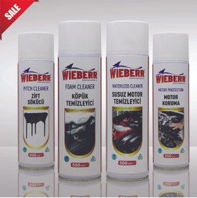 Resim wieberr Oto Bakım Seti Köpük Temizleyici + Susuz Motor Temizleyici + Motor Koruma + Zift Sökücü 500 Ml 