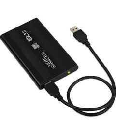 Resim Wozlo 2.5 HDD Kutusu USB 3.0 Hardisk Kutusu Metal Gövde Harici Kutu - Siyah 