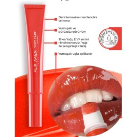 Resim Alix Avien Dolgun Gürünüm Ve Nemlendirici Etkili Dudak Parlatıcısı Silky Care Lipgloss 308 Flame Red 009 