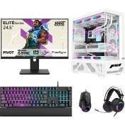 Resim Dragos DRX7812 Ryzen 7 5700X 32GB 1tb Nvme 12GB RTX5070 24.5 Inç 300Hz 1ms Oyuncu Hazır Sistem 