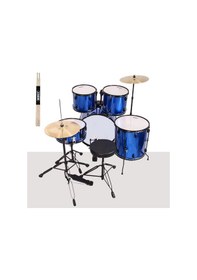 Resim Midex CD900X-BL 22'' Yetişkin Akustik Bateri Davul Seti 22B-13T-12T-16F-14S (5 Parça) 