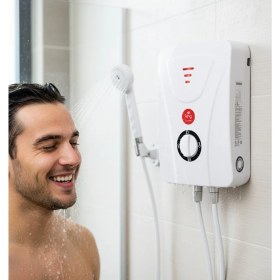 Resim King K7101 Erman Elektrikli Şofben 21 kW Güç ile Anında Sıcak Su Sağlayan Kompakt Tasarım 