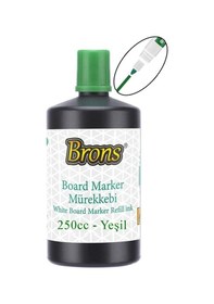 Resim Yeşil Yazı Tahta Kalem Mürekkebi 250ml 1 Adet Brons Tahta Kalemi Mürekkebi Kolay Silinebilir 250gr Okul Sınıf Öğrenci Yeşil 