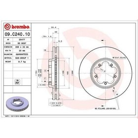 Resim Brembo 09c24010 - On Fren Dıskı Aynası Transıt Custom V362-v363 