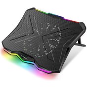 Resim Rampage AD-RC8 Showy 15" - 17" RGB Tek Fanlı Notebook Soğutucu 