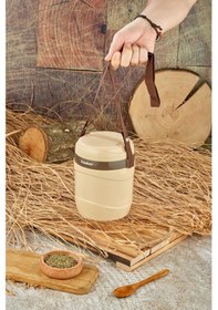 Resim Akıllıelma-cooker Yemek Termosu Krem Çelik 3 Lü Ckr3147 7981 Krem 