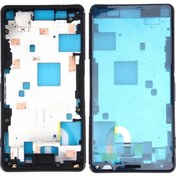 Resim Cbtx Sony Xperia Z3 Compact / D5803 / D5833 Siyah Uyumlu Ön Muhafaza Lcd Çerçeve Çerçeve Plakası 
