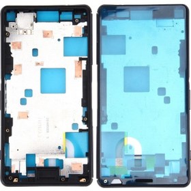 Resim Cbtx Sony Xperia Z3 Compact / D5803 / D5833 Siyah Uyumlu Ön Muhafaza Lcd Çerçeve Çerçeve Plakası 