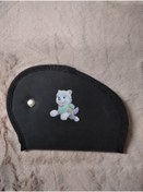 Resim SS Oto Çocuk Emniyet Kemeri Düzenleyici SEVİMLİ BEYAZ KÖPEK BASKILI Kemer Pedi(ANTRASİT Renk) 