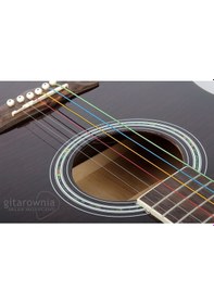 Resim Alice A-407C Renkli Akustik Gitar Teli Seti-Rengarenk Tel Seti 