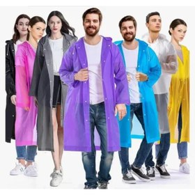 Resim LTG Nova Kadın Erkek Yağmurluk Kapüşonlu Çıtçıtlı Eva Raincoat 