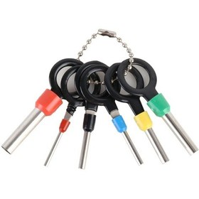 Resim Sones 6 İn 1 Girişi Devre Kablo Tesisatı Terminali Çıkarma Konnektörü Sıkma Pimi Arka İğne Kaldırma Aracı 