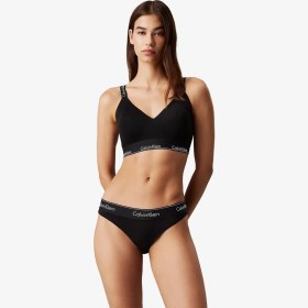 Resim Modern Cotton Full Cup Bralette 'Black' 