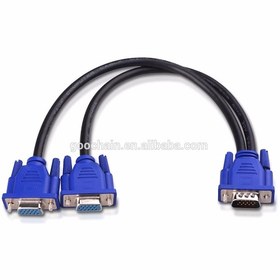 Resim Molix Vga Y Kablo Vga Splitter Kablo 2 Li Vga Çoklayıcı Kablo 