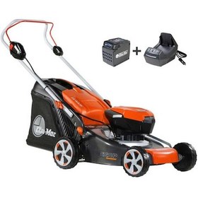 Resim Oleo Mac Gİ 48 T 5.0 ah + Şarj Cihazı Akülü Çim Biçme Makinesi Seti 