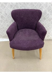 Resim Venqm Teki Berjer Koltuk Ofis Bekleme Koltuğu Kuaför Mor 