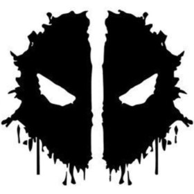 Resim Deadpool (Oto-Motor-Laptop-Duvar-Dekor) 20 x 18 cm 