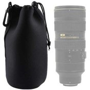 Resim Wondernest Neopren Slr Lens Çantası, Boyut: 10x22cm, Siyah Kese Çantası, Karabina Dikiş 