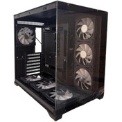 Resim Gamx Puncher 7x12 Fan RGB Kumandalı Akvaryum Gaming Kasa 600w 80+ 