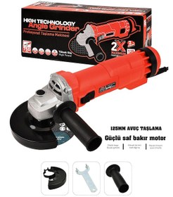 Resim Assur ASR353 750 W 125 MM Avuç Taşlama Spiral Kırmızı 