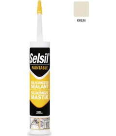 Resim Selsil Silikonize Mastik 500gr Krem 