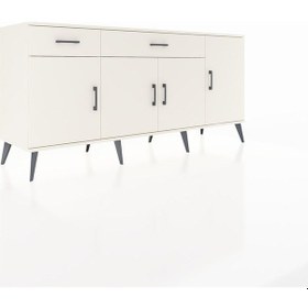 Resim Hyperion Konsol 5 Raflı 2 Çekmeceli 4 Kapaklı 176x44x83 Aytaşı-aytaşı Aytası 