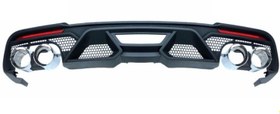 Resim Ford Mustang Arka Difüzör Set Egzozlu Gt500 2015 Sonrası Uyumlu 