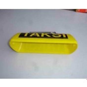 Resim Taksi Levhası Camı Sarı Taksi Yazılı 