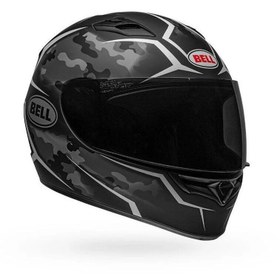 Resim Bell Qualifier Stealth Camo Kapalı Kask (MAT SİYAH-BEYAZ) 