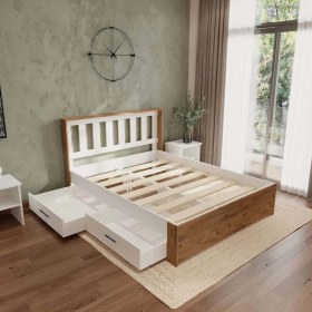 Resim Renazzo Stark Atlantik 2 Çekmeceli Kolay Kurulum Karyola - Çift Kişilik - 100X200 