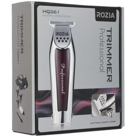 Resim ROZIA Hq261 Profosyonel Saç Sakal Kesme Tıraş Makinesi Trımmer T Bıçak Sakal Ense Çizim Hq261 Tıraş 