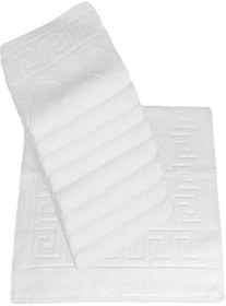 Resim 10 lu Otel Ayak Havlusu Bukle Ayak İzli 50x70 Cm Beyaz 20/2 Ring 250 Gr 