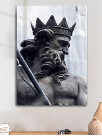 Resim Mitolojik Tanrı Yunan Heykeli - Metal Baskı Duvar Tablosu 