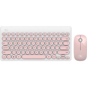 Resim İnce Tasarımlı 2.4g Kablosuz Klavye Ve Fare Seti - Sessiz Ve Renkli Seçenekler Diğer Diğer 