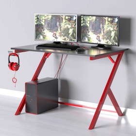 Resim Evdemo Milenyum Profosyonel Oyuncu Masası Kırmızı 