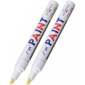 Resim Oto Lastik Yazı Kalemi 2'li Set Beyaz 