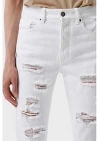 Resim Armani Exchange Bayan Kot Pantolon 3RYJ51 Y1HRZ 1100 BEYAZ Beyaz 