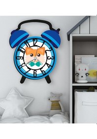 Resim Bk Gift Kişiye Özel Hayvan Figürlü Retro Çalar Saat Tasarımlı Kabartma Figürlü Ahşap Çocuk Duvar Saati-14, Ev Dekoru, Çocuk Odası Aksesuar Bitmeyencom Çok Renkli 
