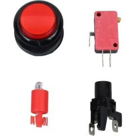 Resim Powermaster IC-180J-1 Atari Butonu 12V Ledli Kafa Çapı 24MM Delik Çapı 24MM 