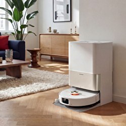 Resim Alex 50 Pro Ulticlean AI Destekli Akıllı Robot Süpürge 28000 Pa Emiş Güçlü Beyaz Homend