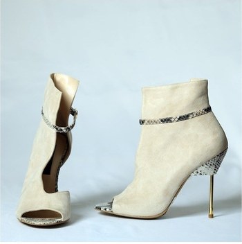 Kadın Günlük Süet Bot Bootie Postal Içi Kürklü Düğmeli Bağcıklı