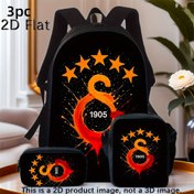 Resim 3 adet Galatasaray Sırt Çantası Seti - Unisex Mesajcı Omuz Çantası ile Büyük Kapasite, Kare Kalem Kutusu, Ayarlanabilir Askı, Fermuar Kapatma, Elde Yıkanabilir - Okul, İşe Giderken ve Seyahat için İdeal, Seyahat Sırt Çantası | Günlük Stil Çanta | Polyester Astarlı İç, Seyahat için Sırt Çantası 