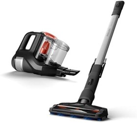 Resim Philips SpeedPro Max Kablosuz Dik Süpürge, 2'si 1 arada: Dikey& El Süpürgesi, 360 derece emiş başlığı, 65 dakika çalışma süresi, PowerCyclone 8, Koyu Siyah (XC7040/01) 