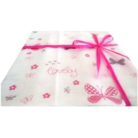 Resim Müslin Çok Amaçlı Bebek Battaniyesi, Kundak, Emzirme, Alt Bezi, 80x80cm Pembe 